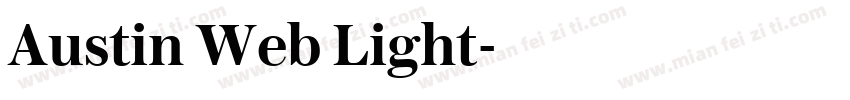 Austin Web Light字体转换